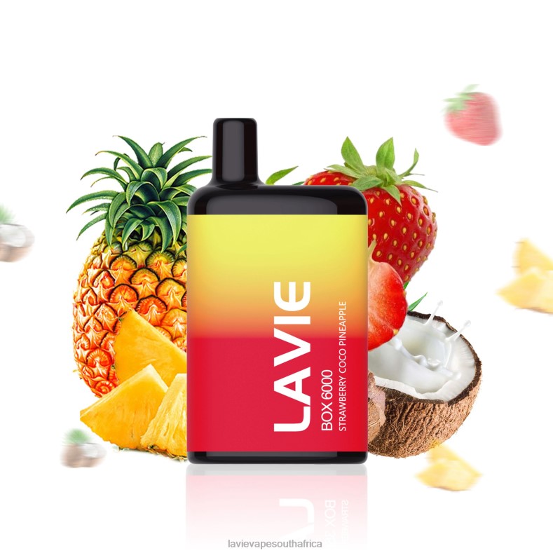 LAVIE E Cigarette - LAVIE BOX 6000 Puffs Strawberry Coco Pineapple VNZRX205