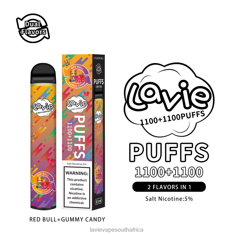 LAVIE Puff - LAVIE BAR Switch 2200 Puffs Red Bull/Gummy Candy VNZRX299