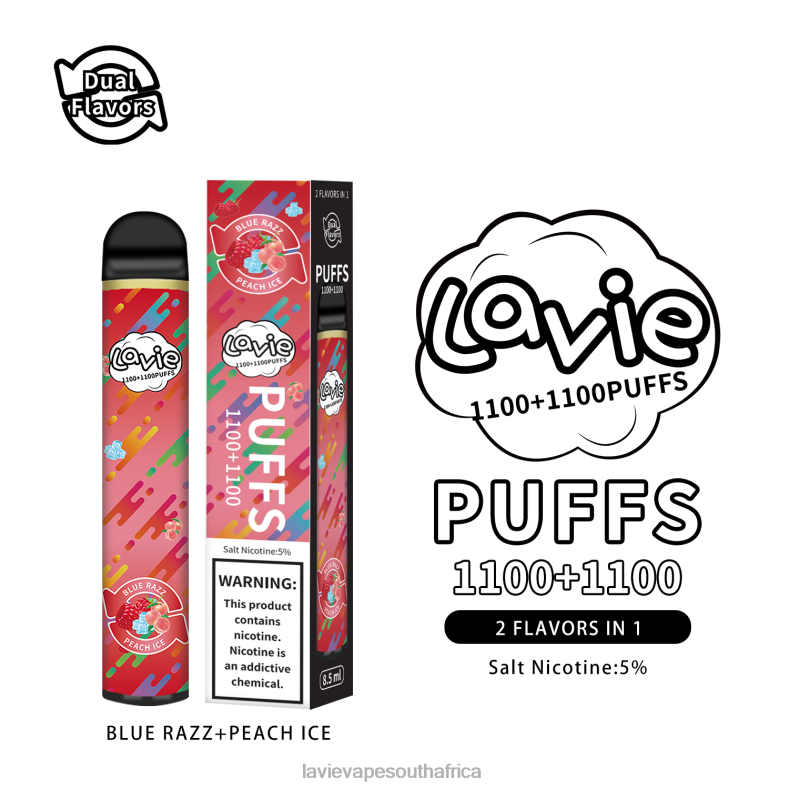 LAVIE Vape Price - LAVIE BAR Switch 2200 Puffs Blue Razz/Peach Ice VNZRX298