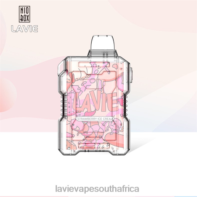LAVIE Vape Review - LAVIE NIO BOX 9000 Puffs Strawberry Ice Cream VNZRX196