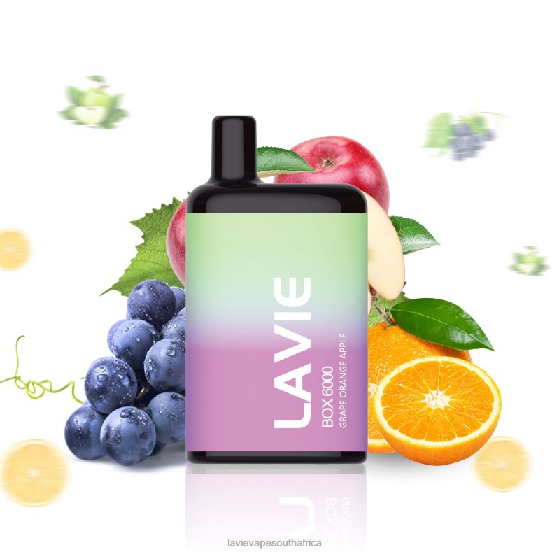LAVIE Vape South Africa - LAVIE BOX 6000 Puffs Grape Orange Apple VNZRX202